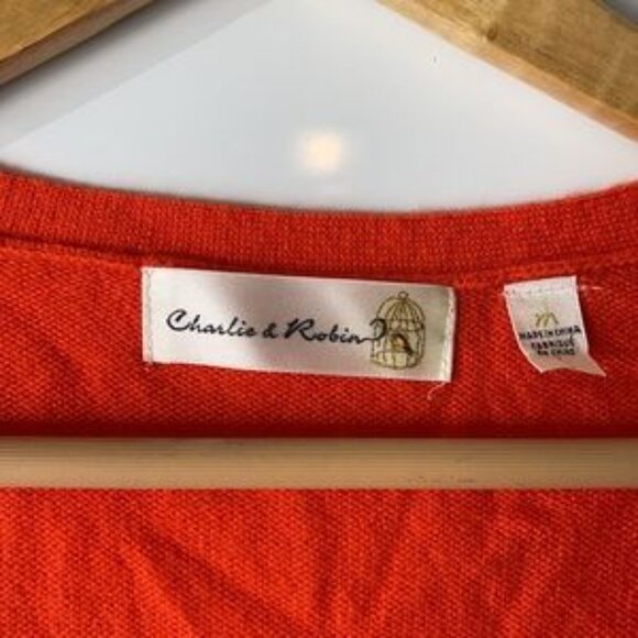 Cashmere Charlie and Robin Button cardigan Sweater - Picture 2 of 5